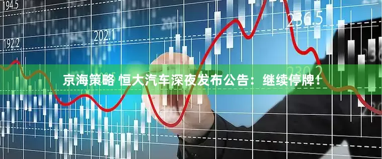 京海策略 恒大汽车深夜发布公告：继续停牌！