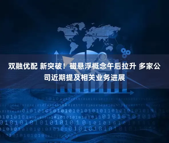 双融优配 新突破!磁悬浮概念午后拉升 多家公司近期提及相关业务进展